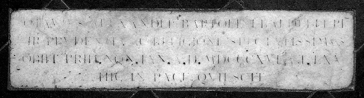 lastra tombale - produzione fiorentina (sec. XIX)