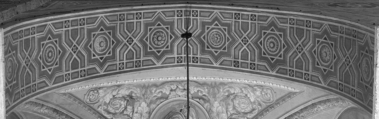 motivi decorativi geometrici (dipinto) - ambito fiorentino (sec. XIX)