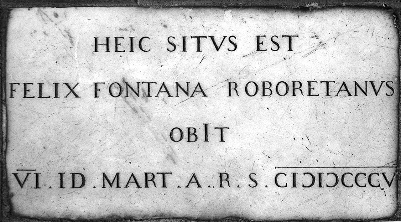 lapide - produzione toscana (sec. XIX)