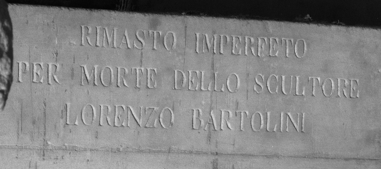apoteosi di Leon Battista Alberti (cenotafio) di Bartolini Lorenzo (sec. XIX)