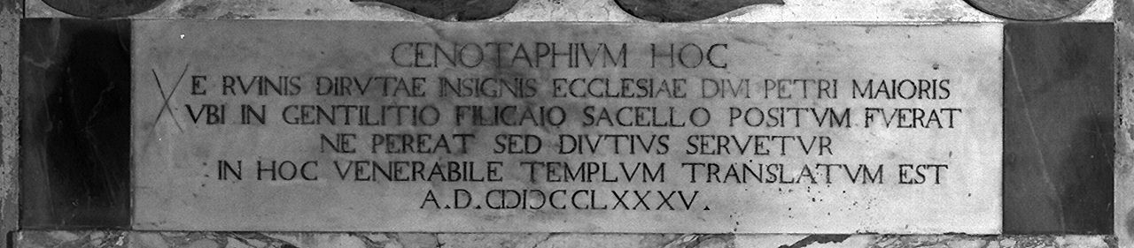 lapide documentaria - produzione toscana (sec. XVIII)