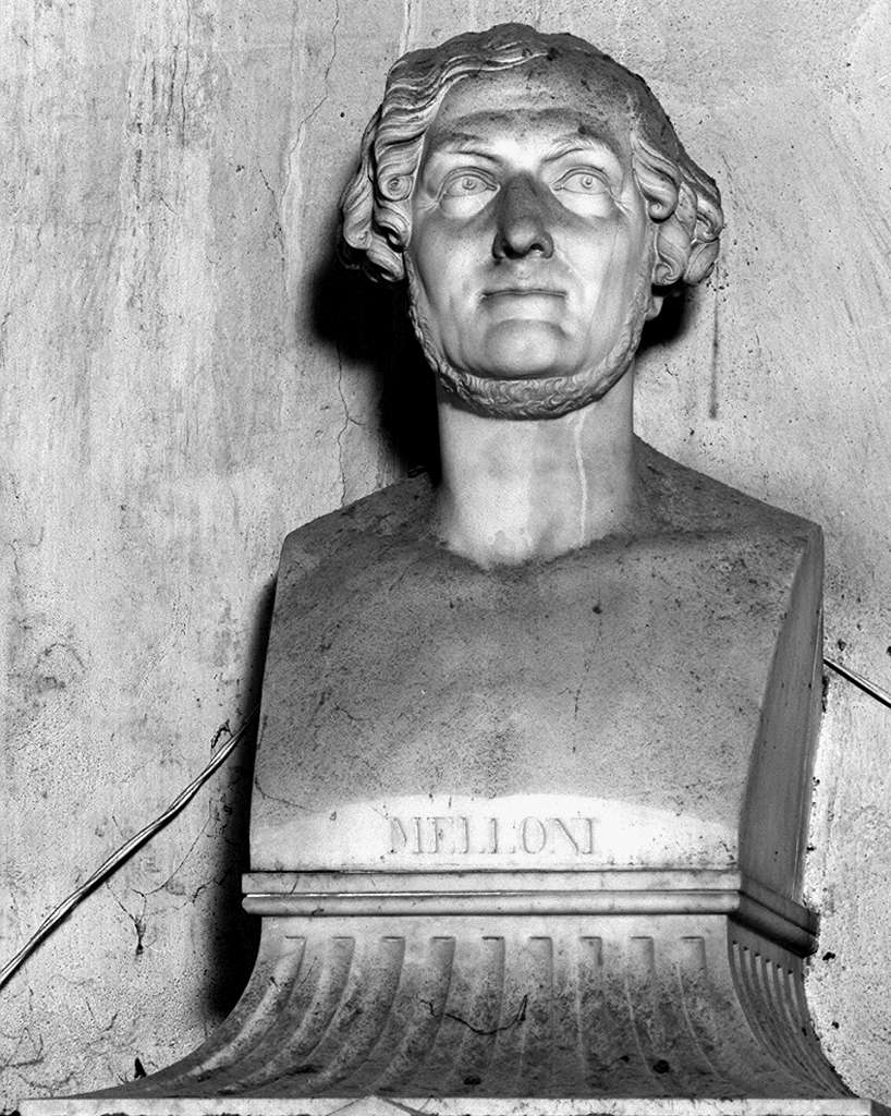 ritratto di Macedonio Melloni e Genio della Morte (monumento funebre) di Matas Niccolò, Livi Giuseppe (sec. XIX)