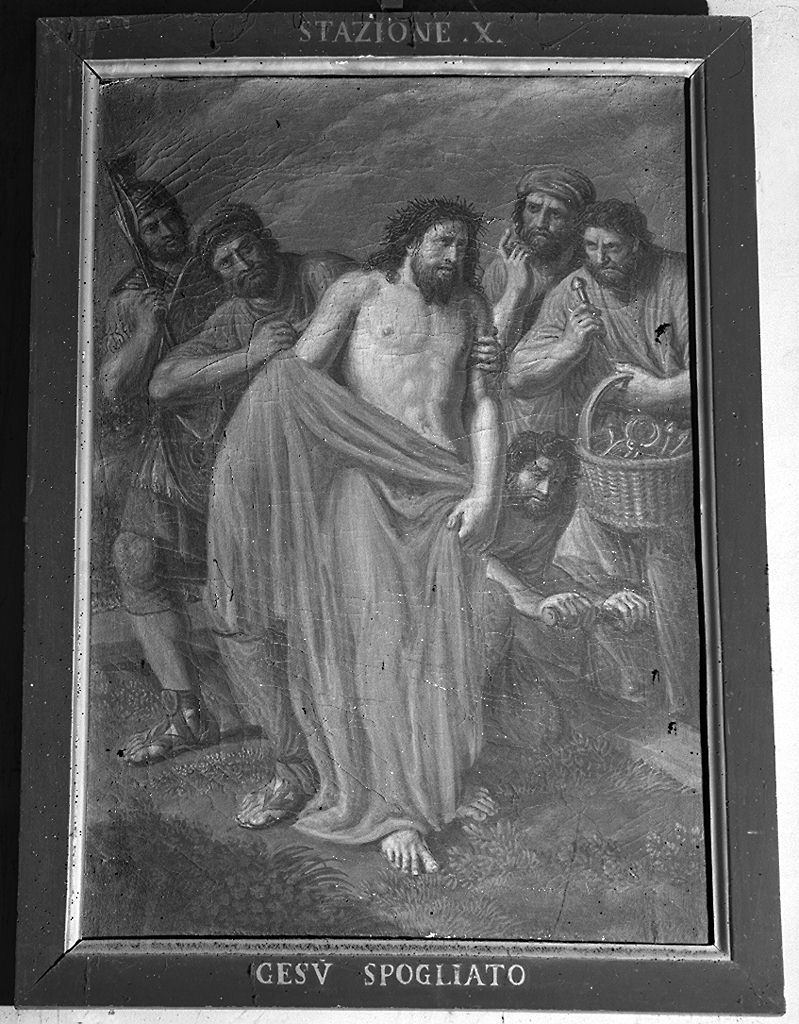 stazioni della via crucis (dipinto, serie) - ambito toscano (prima metà sec. XIX)