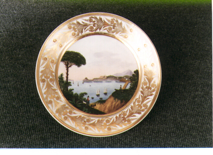 paesaggio (piatto) di Giovine Raffaele (sec. XIX)