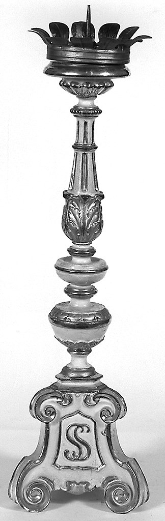 candeliere, serie - bottega toscana (seconda metà sec. XVIII)