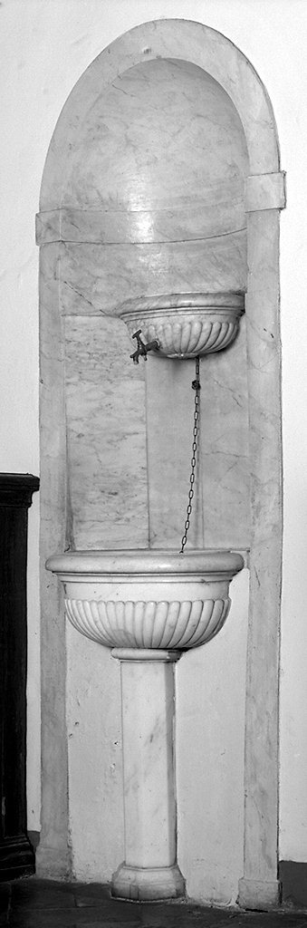 lavabo da sacrestia - bottega toscana (prima metà sec. XIX)