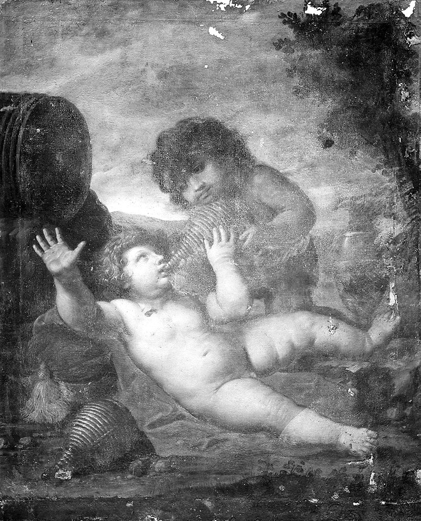 baccanale di putti (dipinto) - ambito fiorentino (secondo quarto sec. XVII)