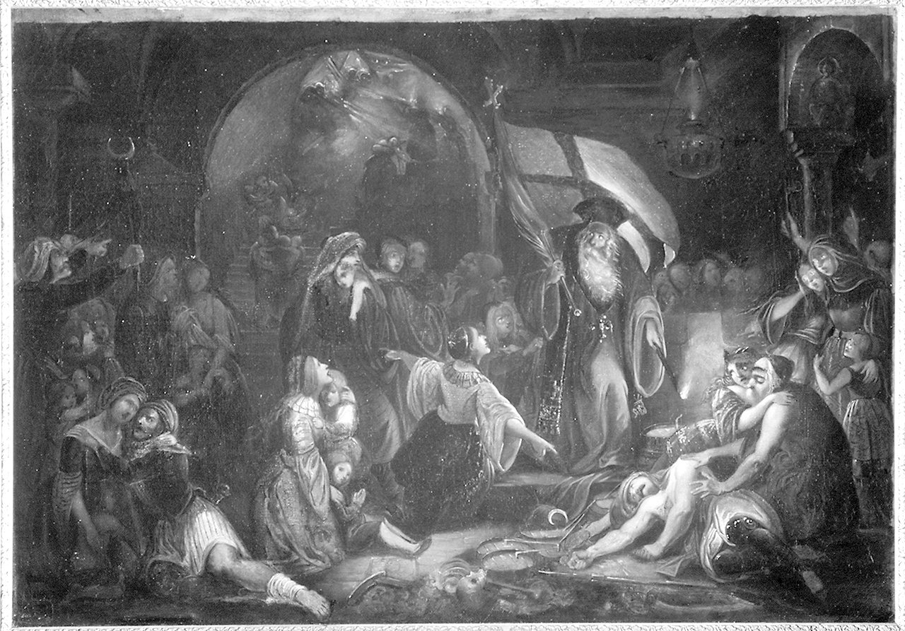 assedio (dipinto) di Brjullov Karl (maniera) (secondo quarto sec. XIX)