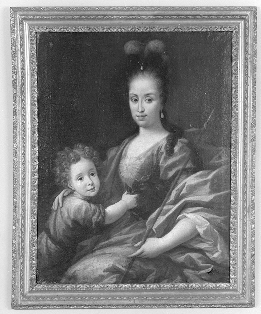 ritratto di donna con bambino (dipinto) di Dandini Pietro (bottega) (primo quarto sec. XVIII)