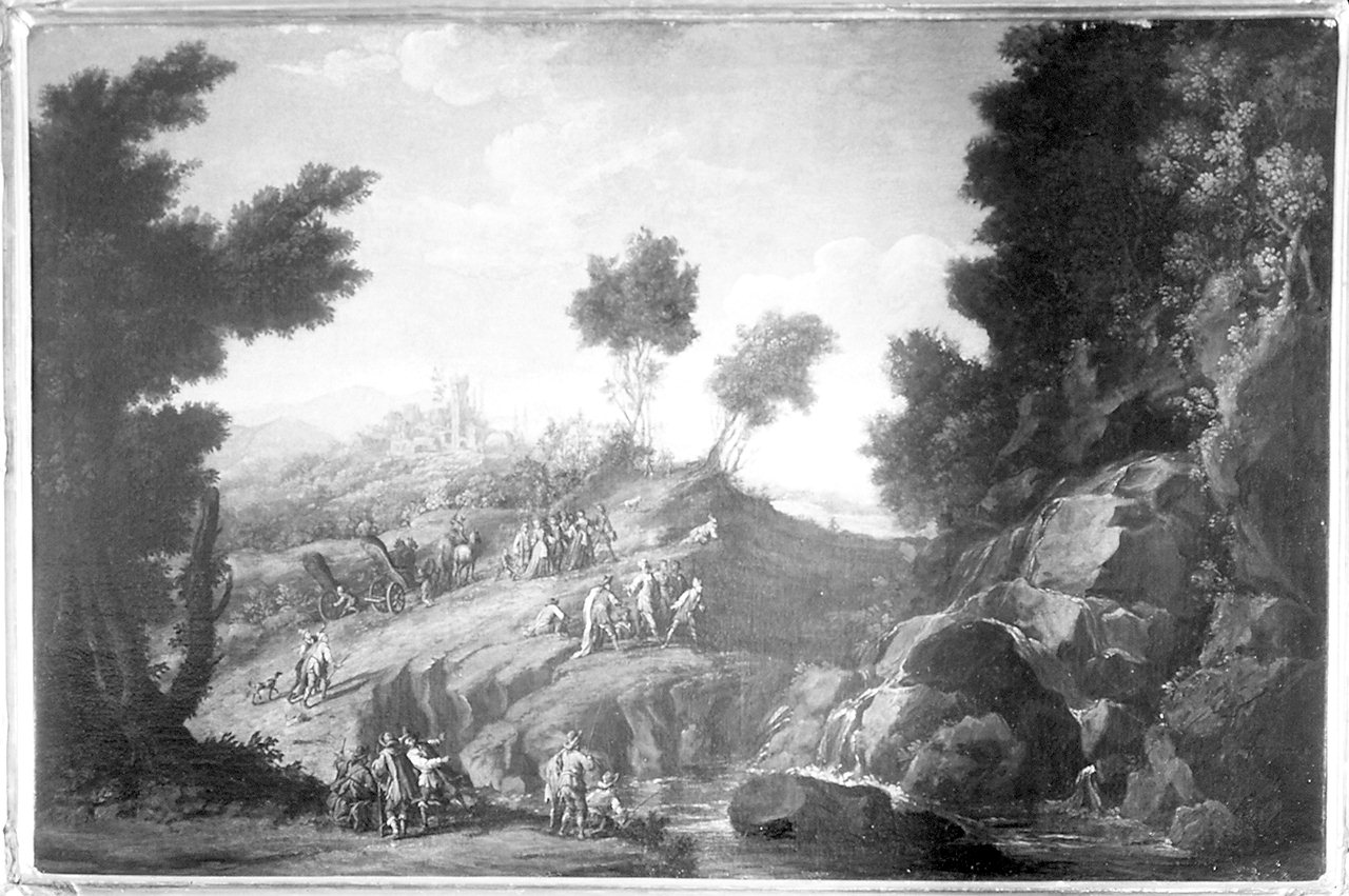 scena campestre (dipinto) di Poli Gherardo (bottega), Poli Giuseppe (bottega) (primo quarto sec. XVIII)