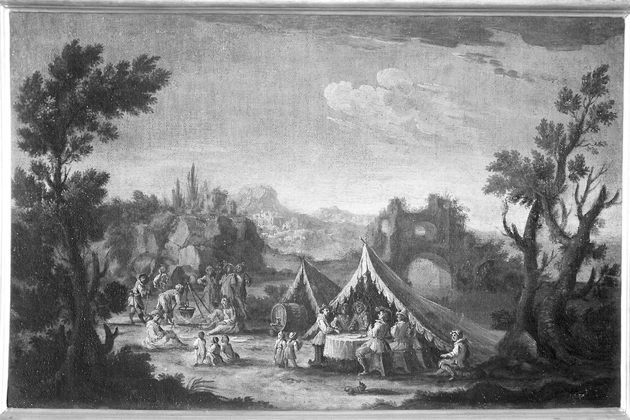 accampamento (dipinto) di Poli Gherardo, Poli Giuseppe (sec. XVIII)