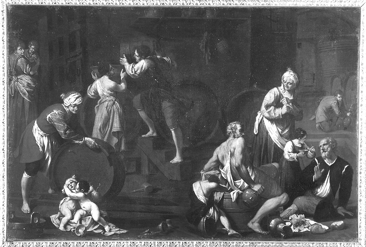 interno di osteria con figure (dipinto) di Ghirardini Stefano (sec. XVIII)