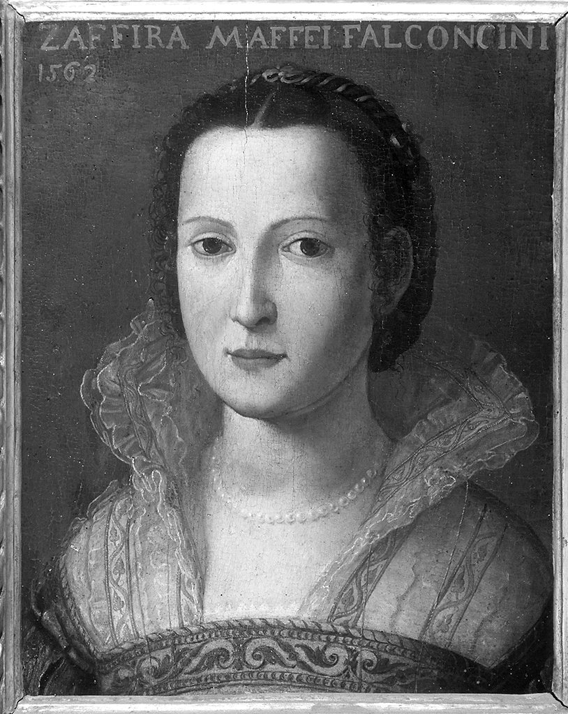 ritratto di Zaffira Maffei Falconcini (dipinto) di Allori Agnolo detto Bronzino (bottega) (sec. XVI)
