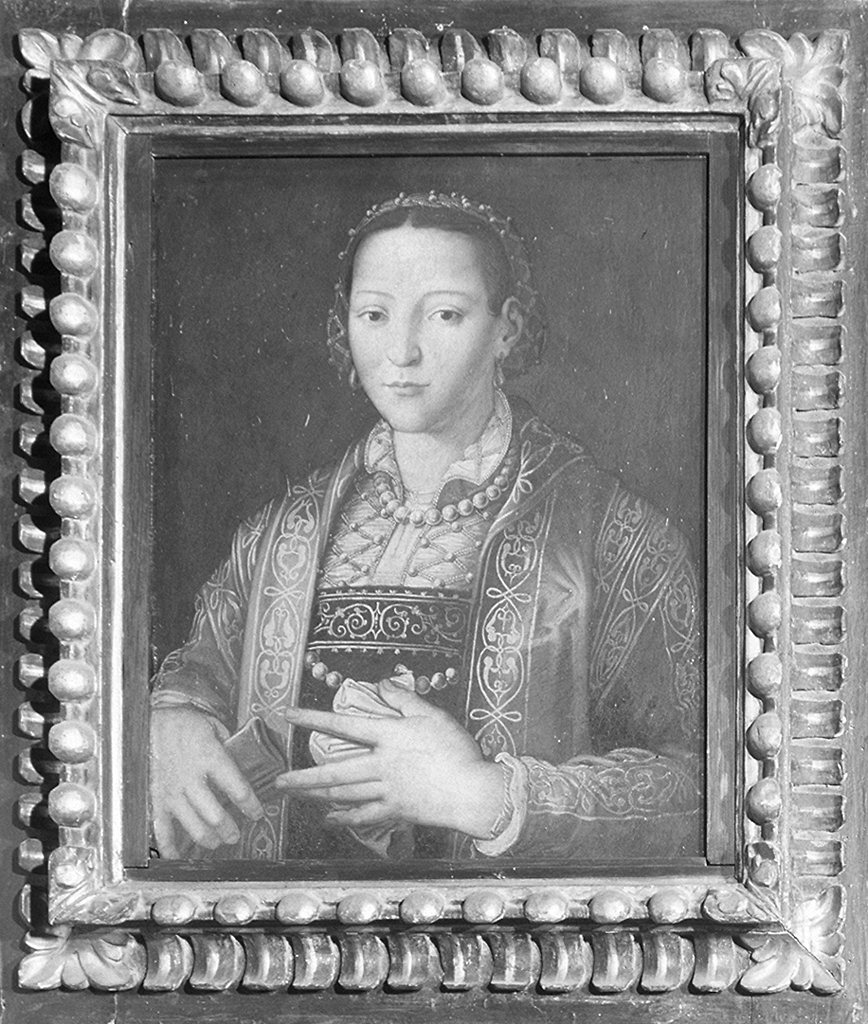 ritratto di Eleonora di Toledo (dipinto) di Allori Agnolo detto Bronzino (bottega) (seconda metà sec. XVI)