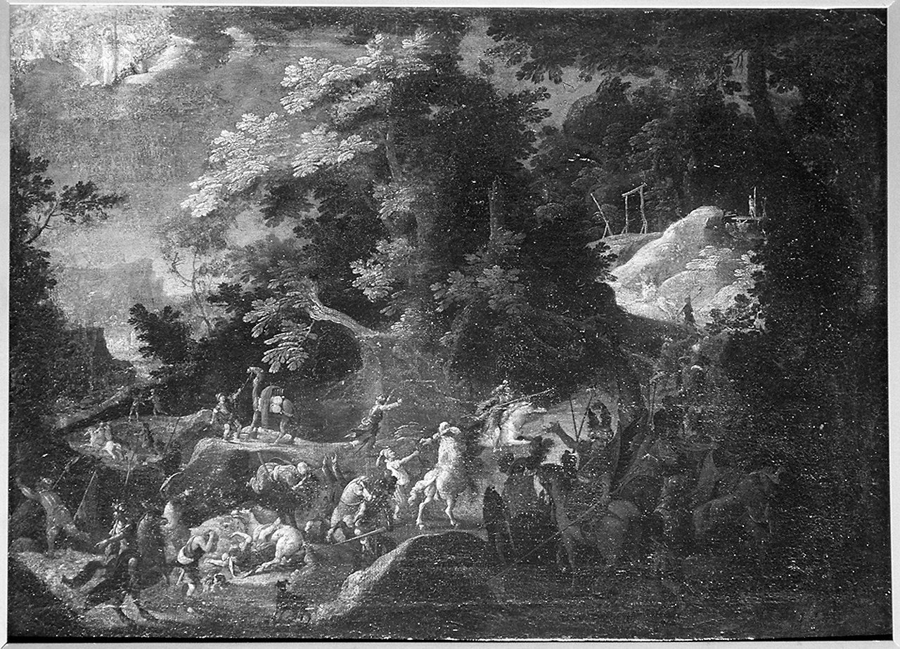scena di battaglia (dipinto) - ambito italiano (prima metà sec. XVII)