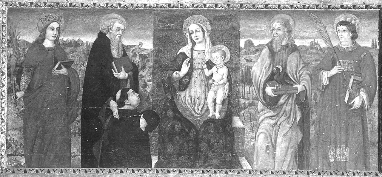 Madonna con Bambino e Santi (dipinto) - ambito veneto (seconda metà sec. XV)