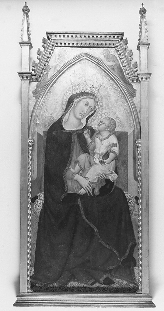 Madonna con Bambino in trono tra santi (dipinto) di Bartolo di Fredi (sec. XIV)