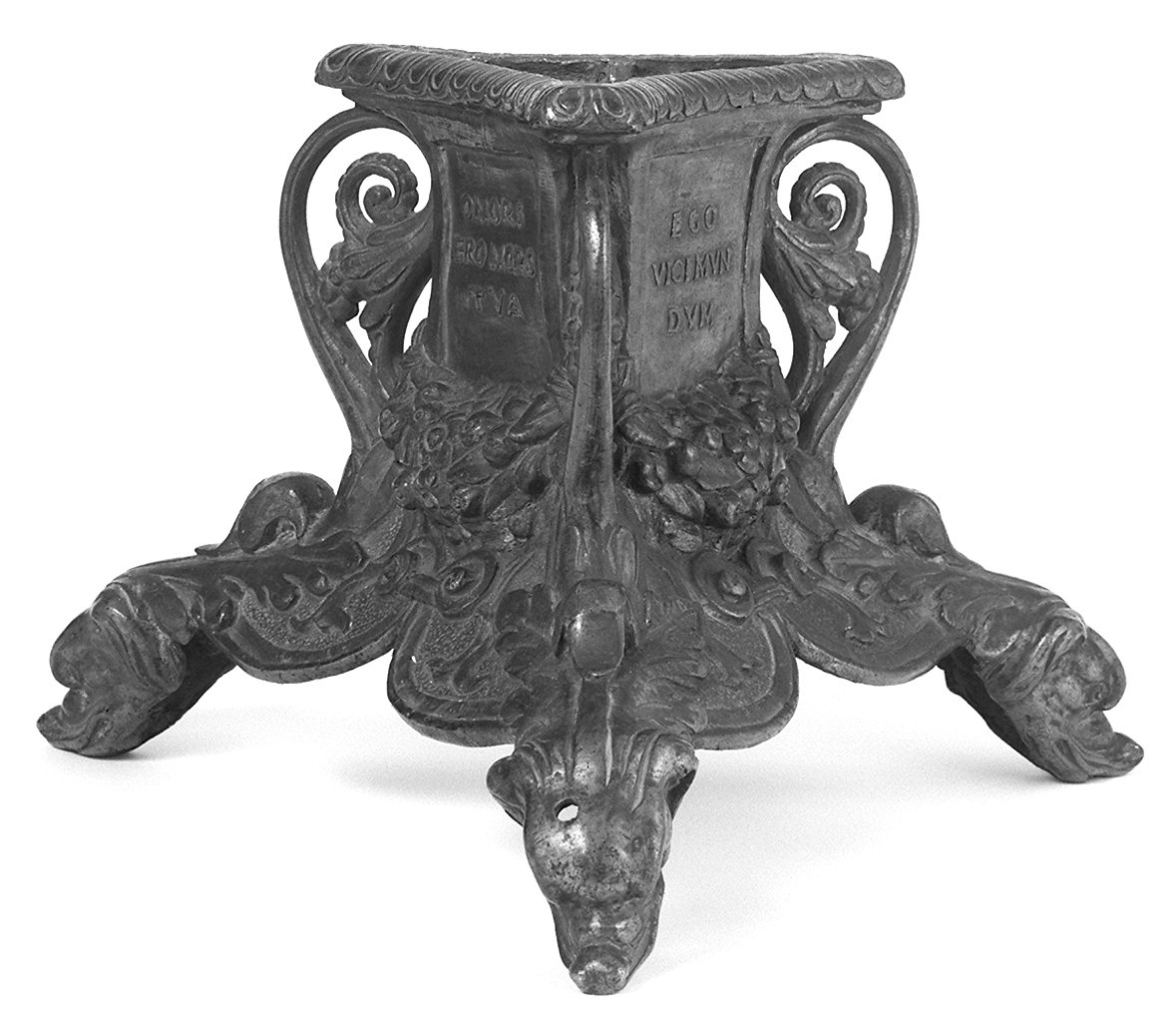 candelabro, frammento - bottega italiana (prima metà sec. XVII)