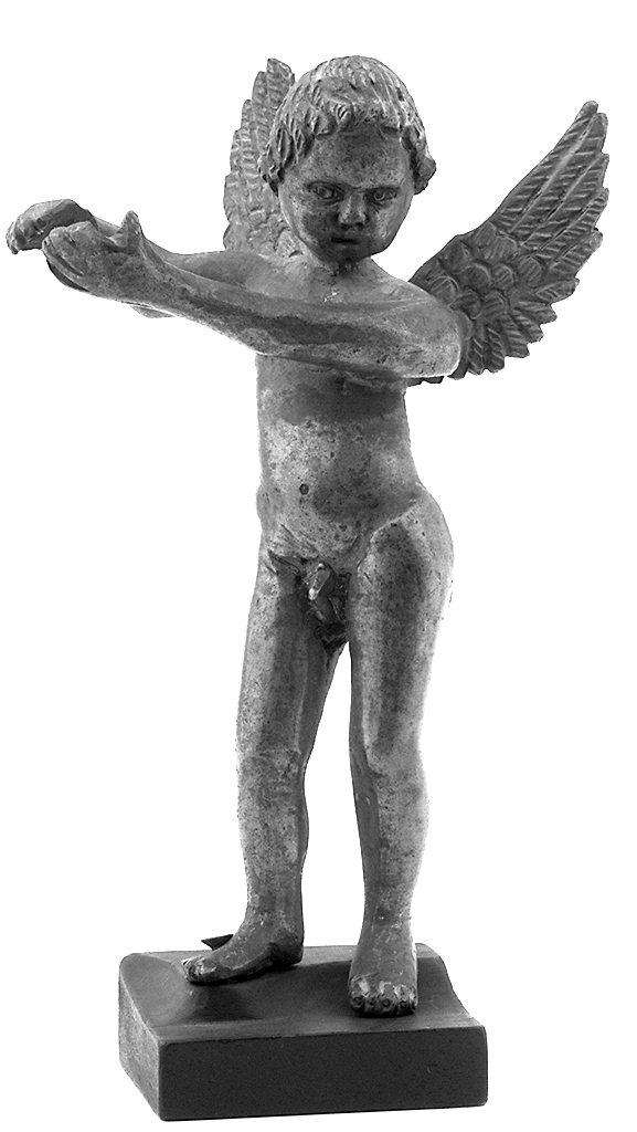 angelo musicante (statuetta, serie) - bottega fiorentina (sec. XV)