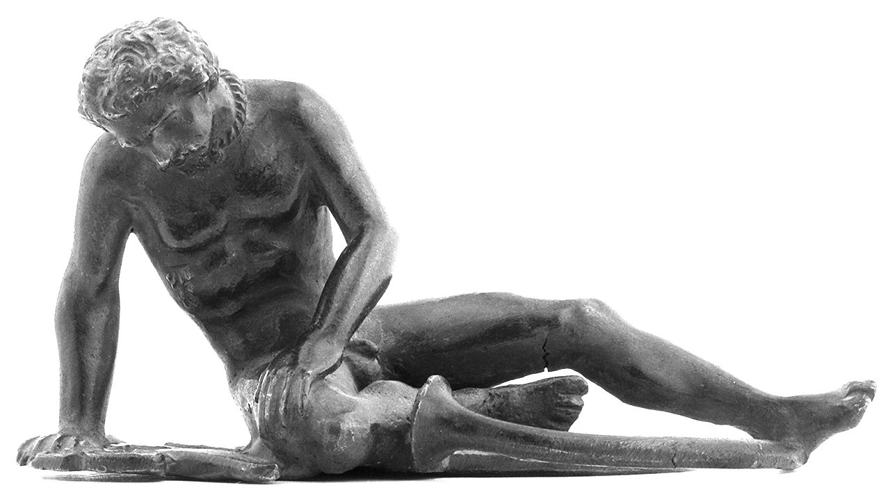 galata morente, giovane nudo (statuetta) - bottega fiorentina (prima metà sec. XVII)