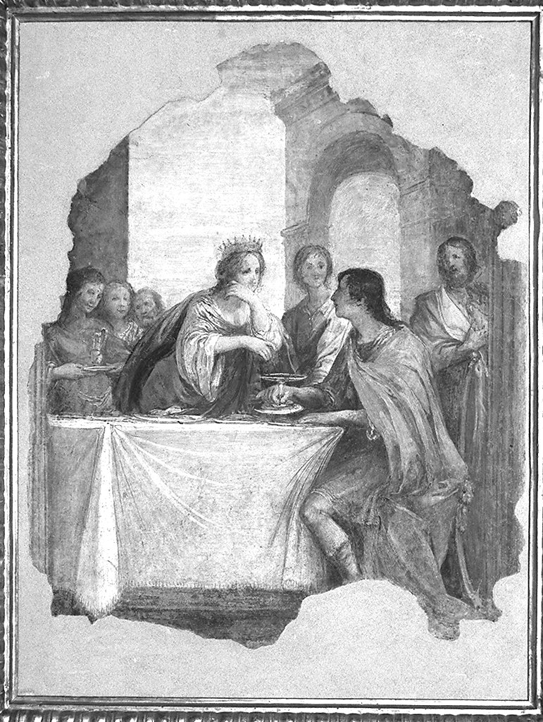banchetto (dipinto) di Mannozzi Giovanni detto Giovanni da San Giovanni (sec. XVII)