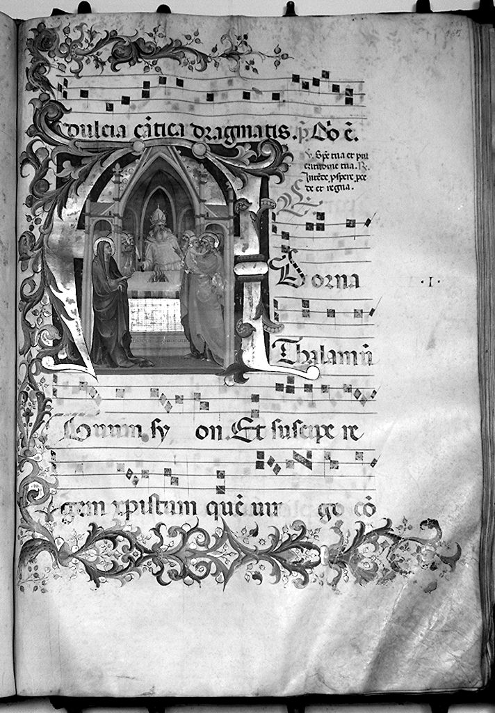 circoncisione di Gesù Bambino (miniatura) di Bartolomeo di Fruosino (sec. XV)