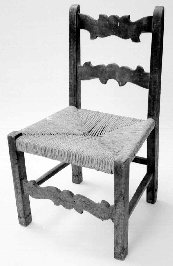 seggiola - produzione toscana (seconda metà sec. XVIII)