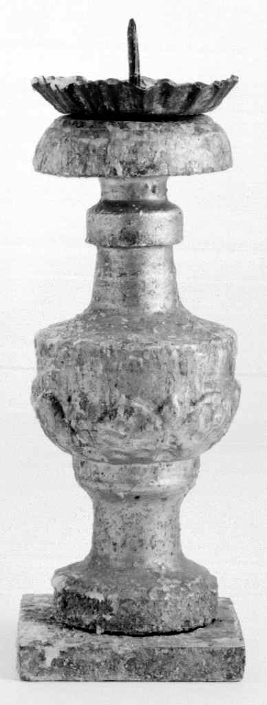 candeliere d'altare, serie - produzione toscana (seconda metà sec. XVIII)