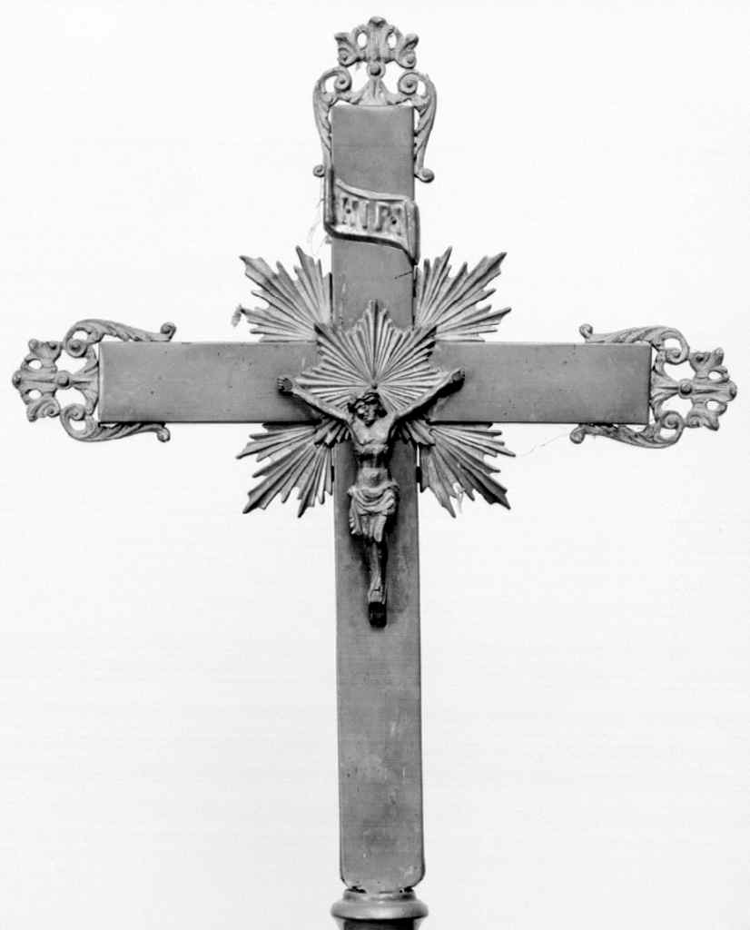 Cristo crocifisso (croce processionale) - produzione toscana (prima metà sec. XIX)