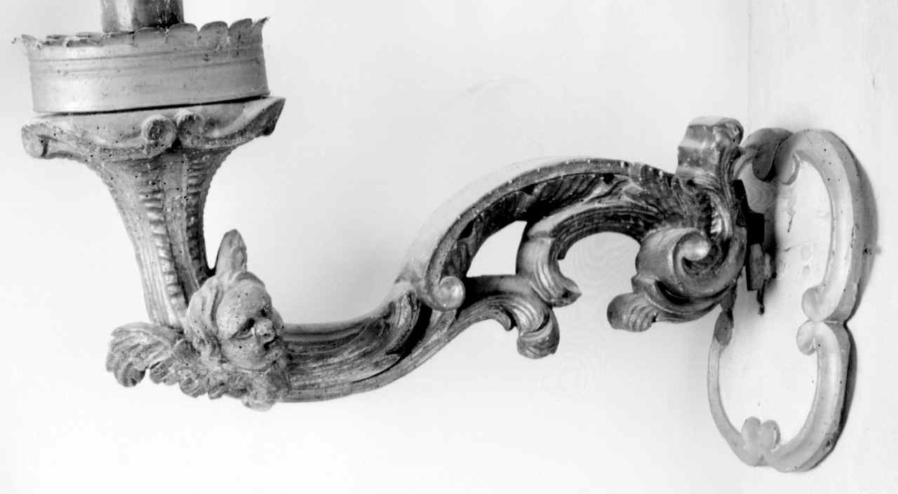 candeliere da parete, serie - produzione toscana (seconda metà sec. XVIII)