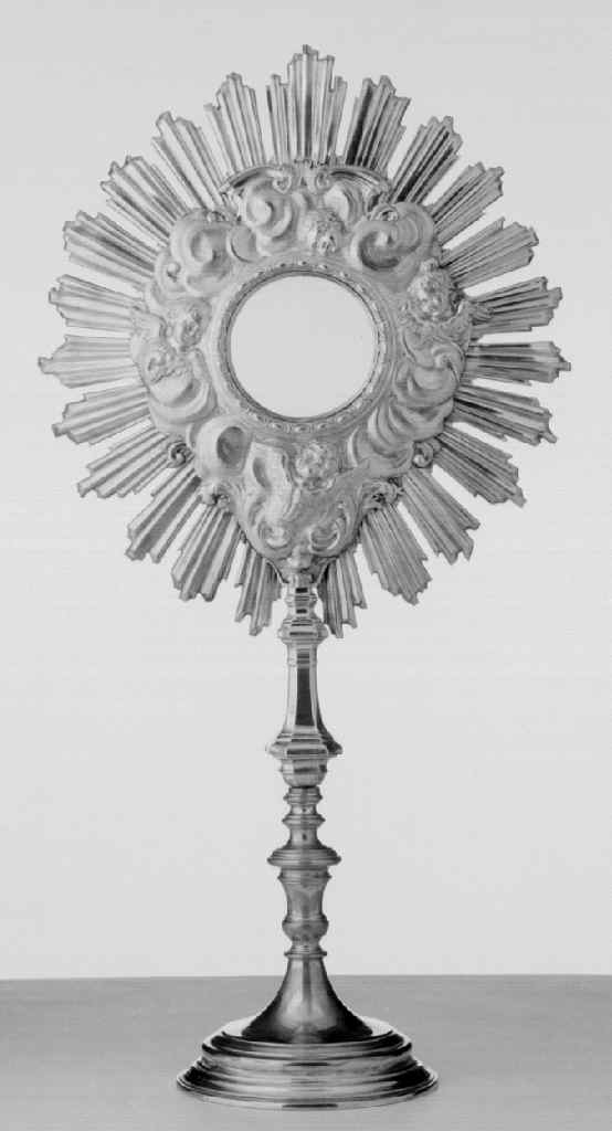 ostensorio - a raggiera - bottega toscana (prima metà sec. XIX)