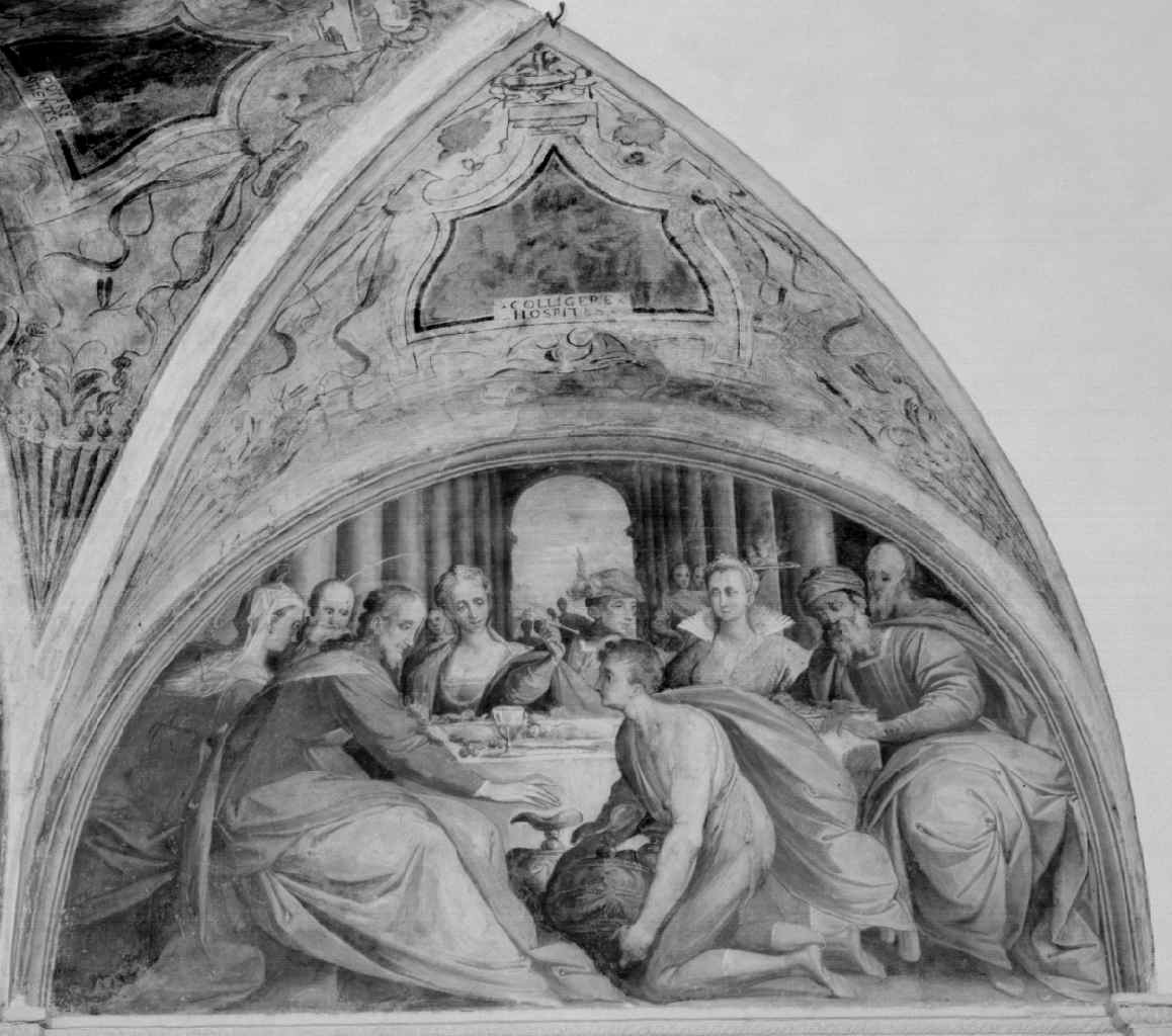 nozze di Cana (dipinto, elemento d'insieme) - ambito italiano, ambito italiano (ultimo quarto sec. XVI)