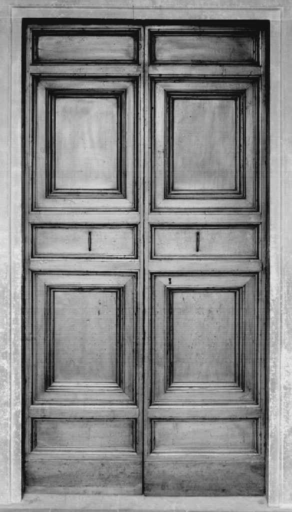 porta - a due battenti - bottega toscana (prima metà sec. XVII)