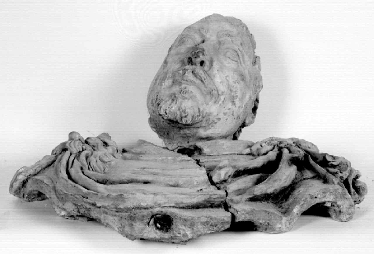 testa barbuta (scultura, frammento) - ambito toscano (seconda metà sec. XVII)