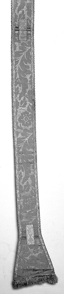 stola, elemento d'insieme - manifattura italiana (?) (sec. XIX)
