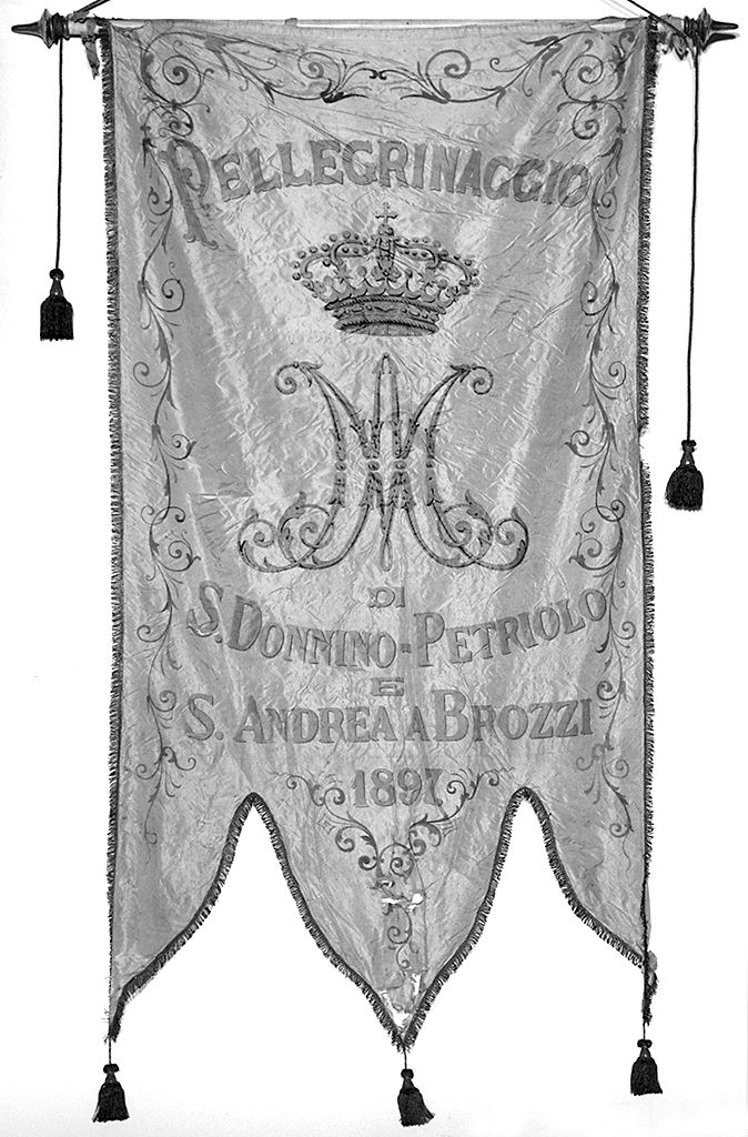 stendardo processionale - manifattura toscana (sec. XIX)