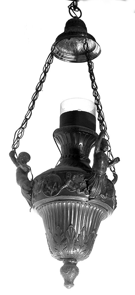 lampada pensile a vaso di Scheggi Vincenzo (sec. XIX)