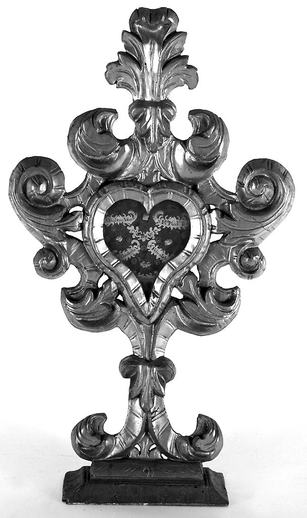 reliquiario - a ostensorio, serie - bottega fiorentina (sec. XVIII)