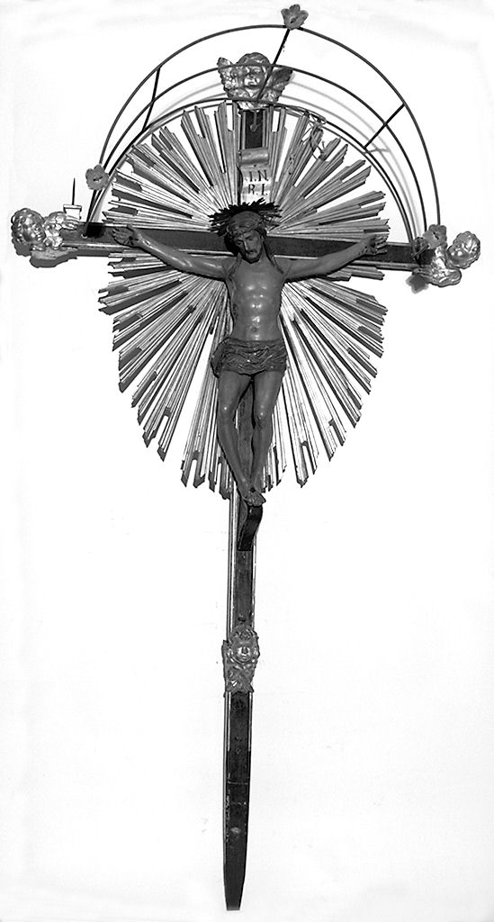 Cristo crocifisso (croce processionale) - ambito toscano (fine/inizio, prima metà secc. XV/ XVI, sec. XIX)