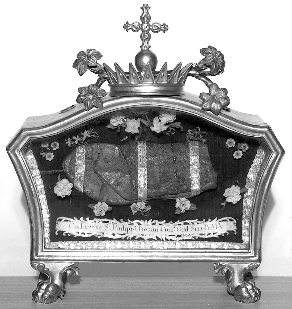 reliquiario a teca - a urna, serie - bottega fiorentina (seconda metà sec. XVIII)