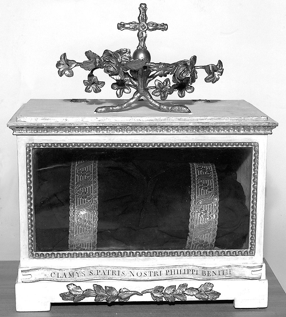 reliquiario a teca - a urna, serie - bottega fiorentina (ultimo quarto sec. XVIII)