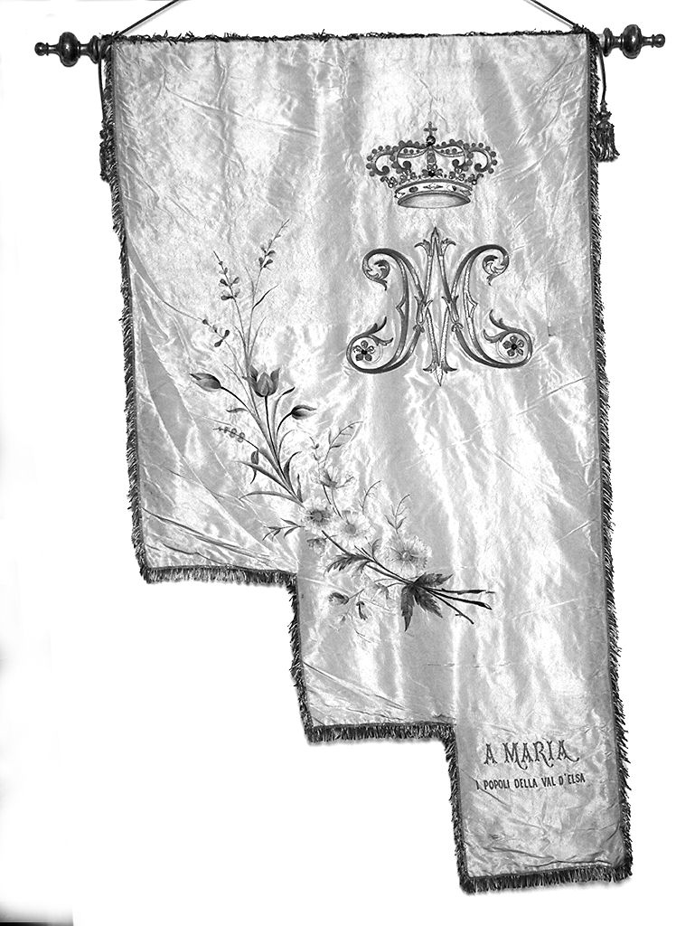 stendardo processionale - manifattura fiorentina (sec. XIX)