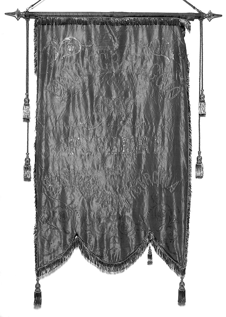 stendardo processionale - manifattura fiorentina (sec. XIX)