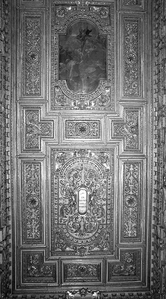 assunzione della Madonna, motivi decorativi a girali vegetali, cherubini (soffitto) di Franceschini Baldassarre detto Volterrano, Giambelli Pietro (sec. XVII)