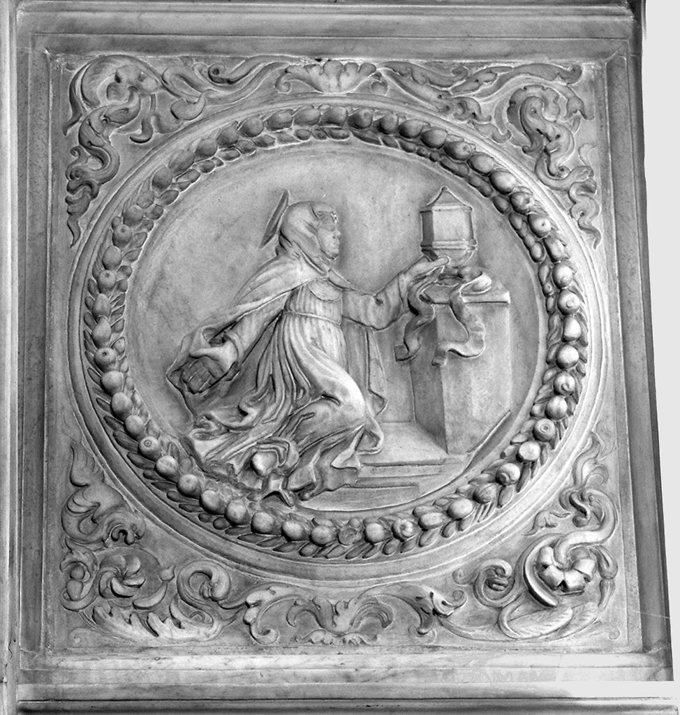 Santa Caterina da Siena, San Francesco d'Assisi riceve le stimmate e angeli (decorazione plastica, complesso decorativo) - ambito fiorentino (sec. XVII)