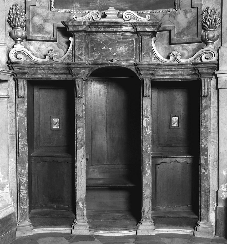 confessionale, serie - bottega fiorentina (sec. XVIII)
