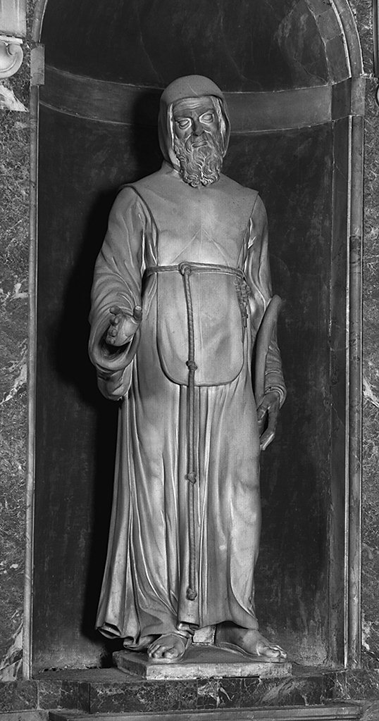 San Francesco di Paola (statua) di Piamontini Giuseppe (sec. XVIII)