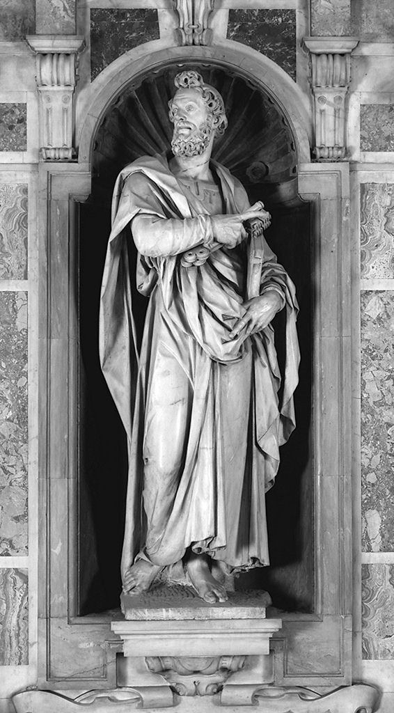 San Pietro (statua) di Caccini Giovan Battista, Silvani Gherardo (sec. XVII)