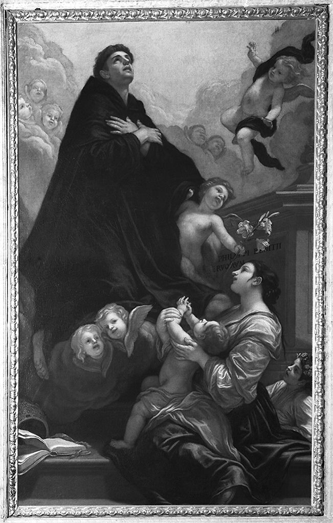 estasi di San Filippo Benizi e San Giovanni Evangelista (dipinto, serie) di Franceschini Baldassarre detto Volterrano (sec. XVII)