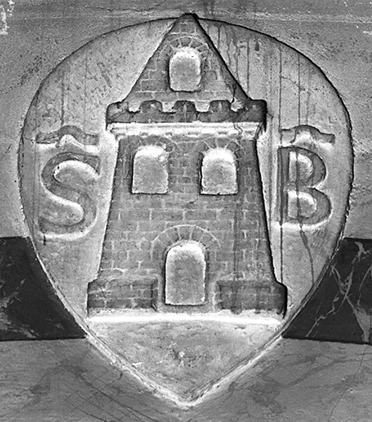 stemma della compagnia di S. Barbara (rilievo) - bottega toscana (sec. XV)